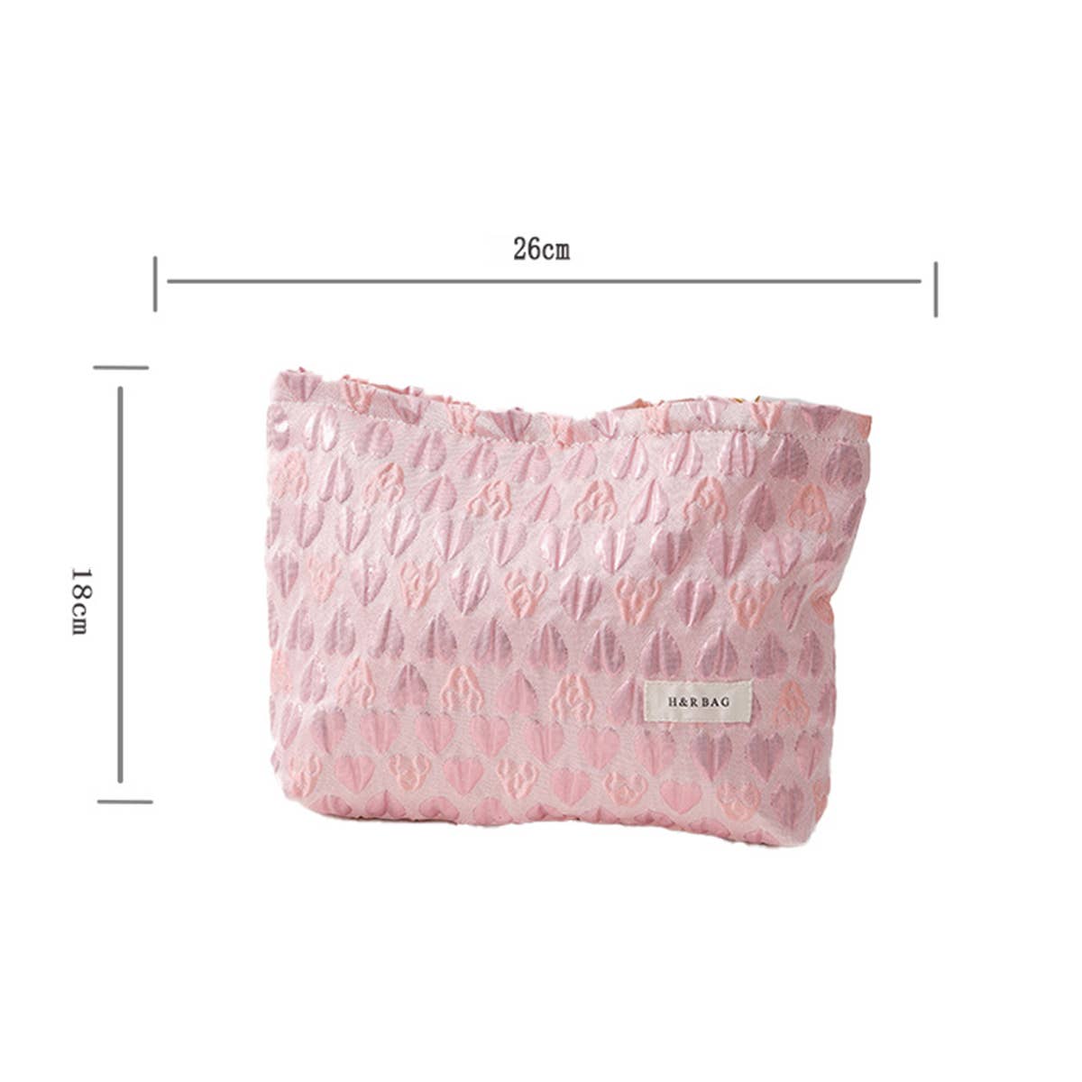 3D Heart Canvas Makeup Pouch Bag Women_Cwab06113