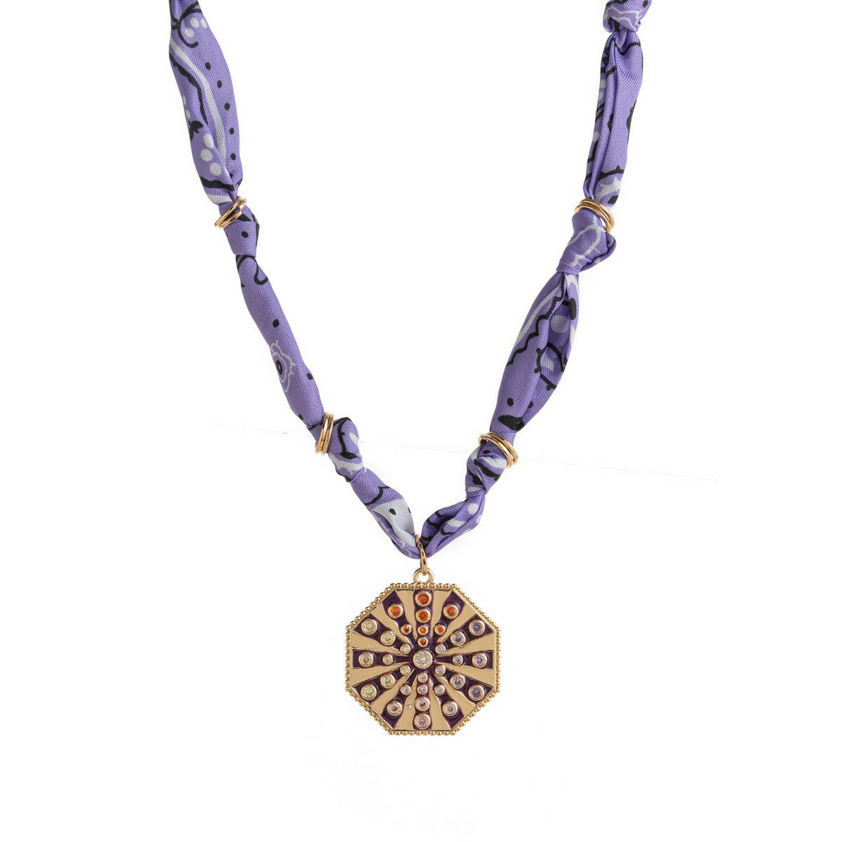 Trendy Colorful Scarf Pendant Necklace For Women_Cwaje05668