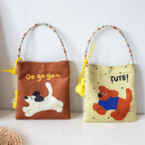 MINI CANVAS HANDBAG FOR GIRLS SUMMER FOREST STYLE_CWAB5676