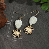 SIMPLE AND STYLISH WHITE SHELL EARRINGS_CWMM4331