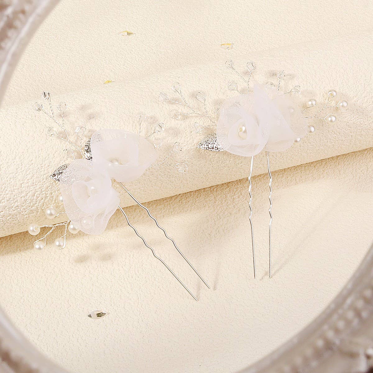 NEW BEAUTIFUL SILK FLOWER BRIDAL HAIR ACCESSORIES_CWAHA2782