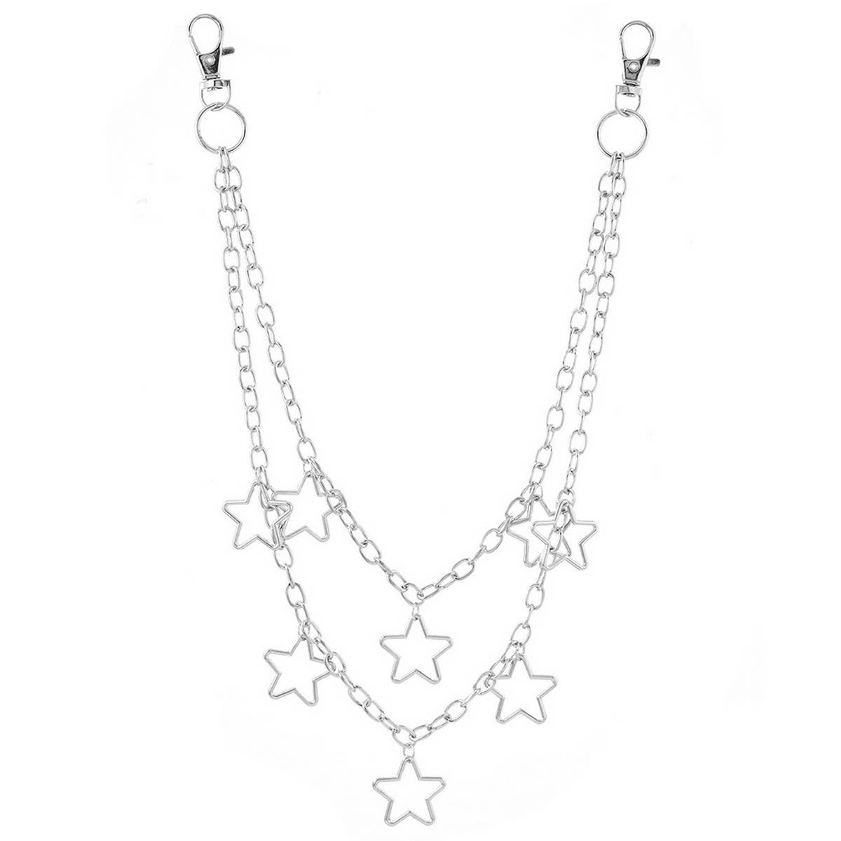 METAL FIVE POINTED STAR PENDANT TROUSER CHAIN_CWMM4886