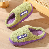 HOUSEHOLD NON SLIP LETTER WARM COTTON SLIPPERS_CWSHS0318