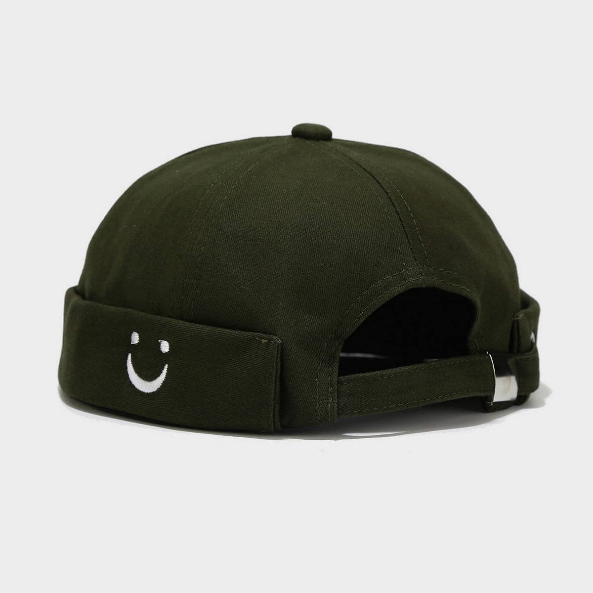 Cwah3171_Simple U Smiley Face Embroidered Beret