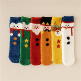 Women Christmas Warm Coral Velvet Socks_Cwms0335