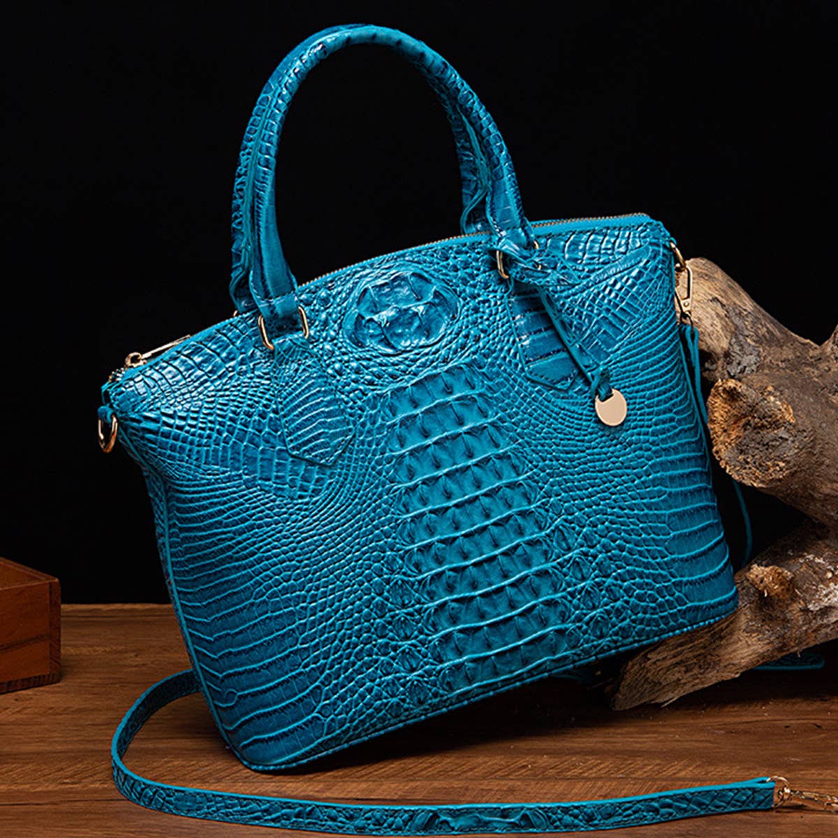 CROCODILE PATTERN HANDBAG SHOULDER BAG_CWAB0571
