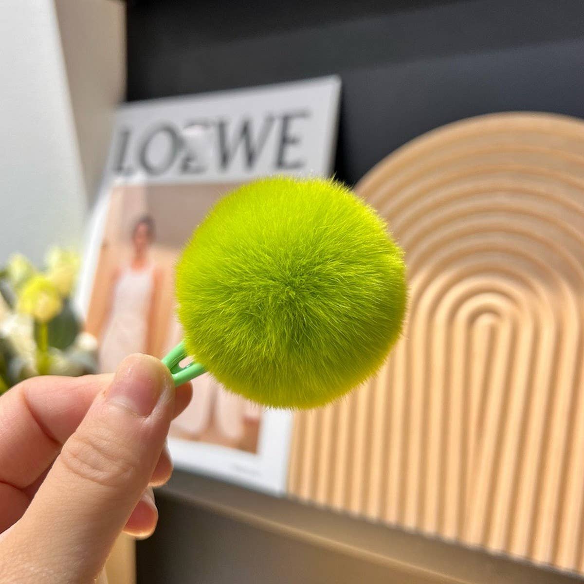 COLORFUL POM POM BANGS CUTE MINI HAIR CLIP_CWAHA3303