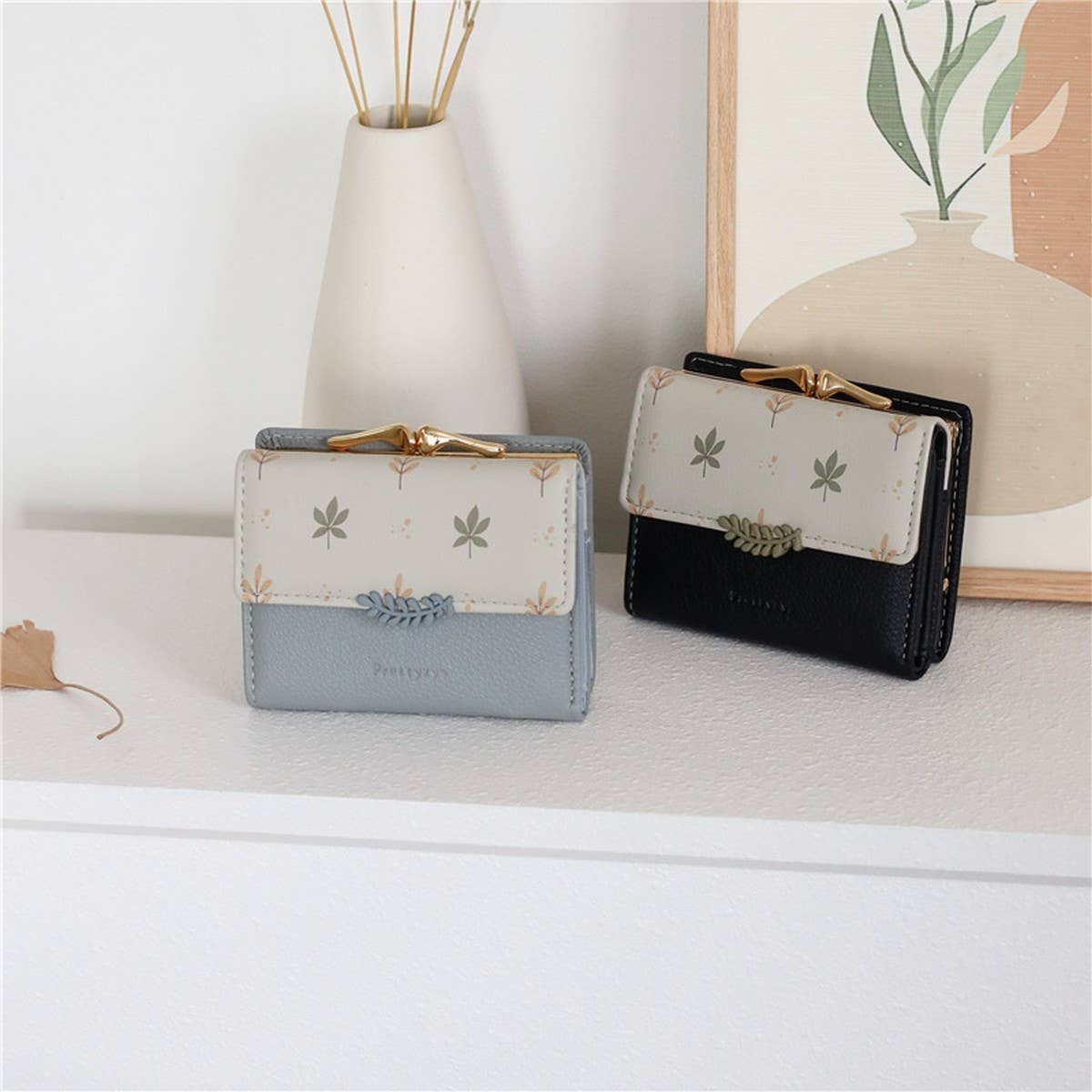 New Fresh Print 3-Fold Coin Clip Wallet_Cwab06264