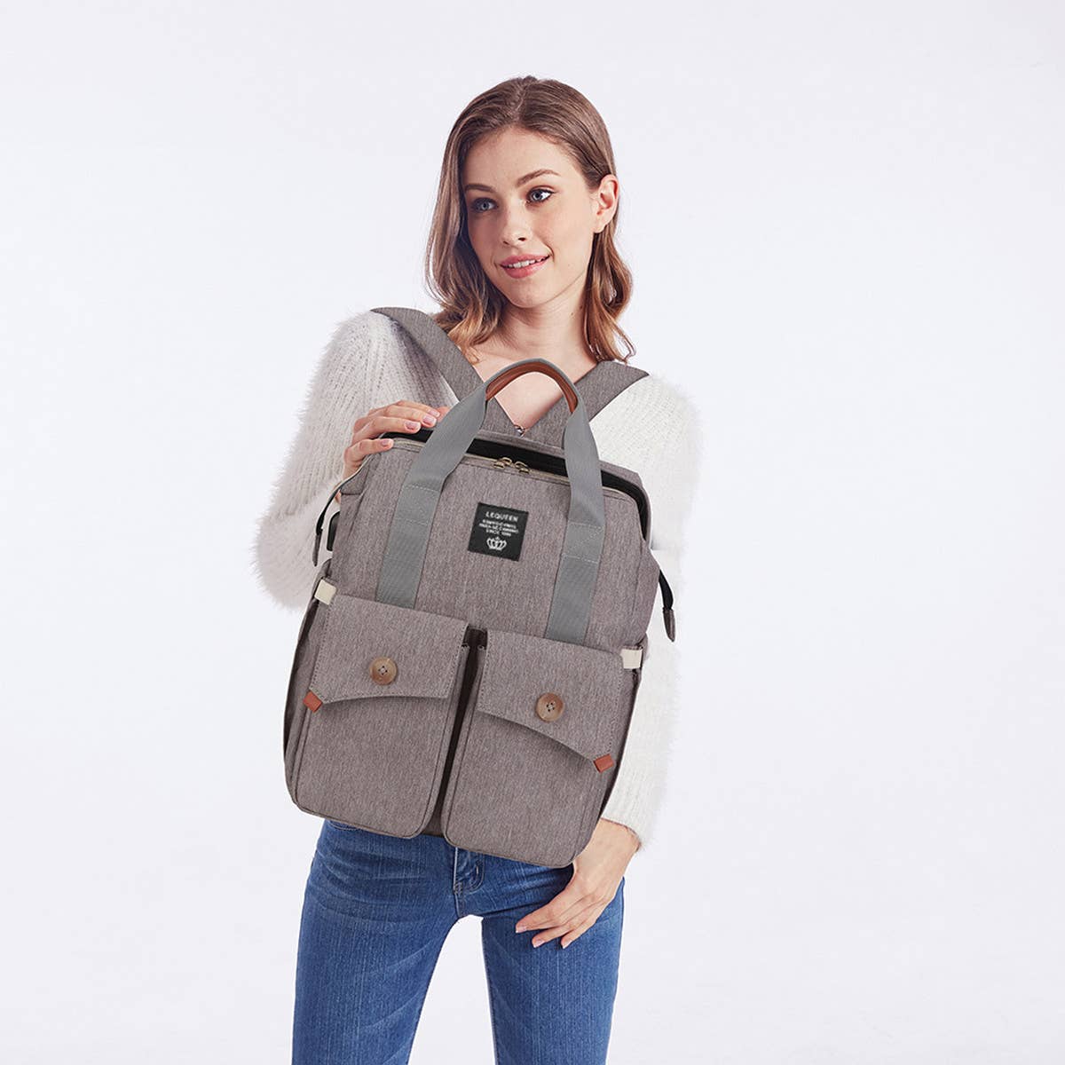 PORTABLE FOLDING BACKPACK MOTHER AND BABY BAG_CWAB2239