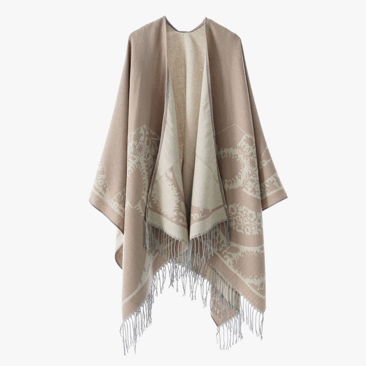 ALL MATCH WARM TASSEL CAPE TRAVEL SHAWL_CWMM2096