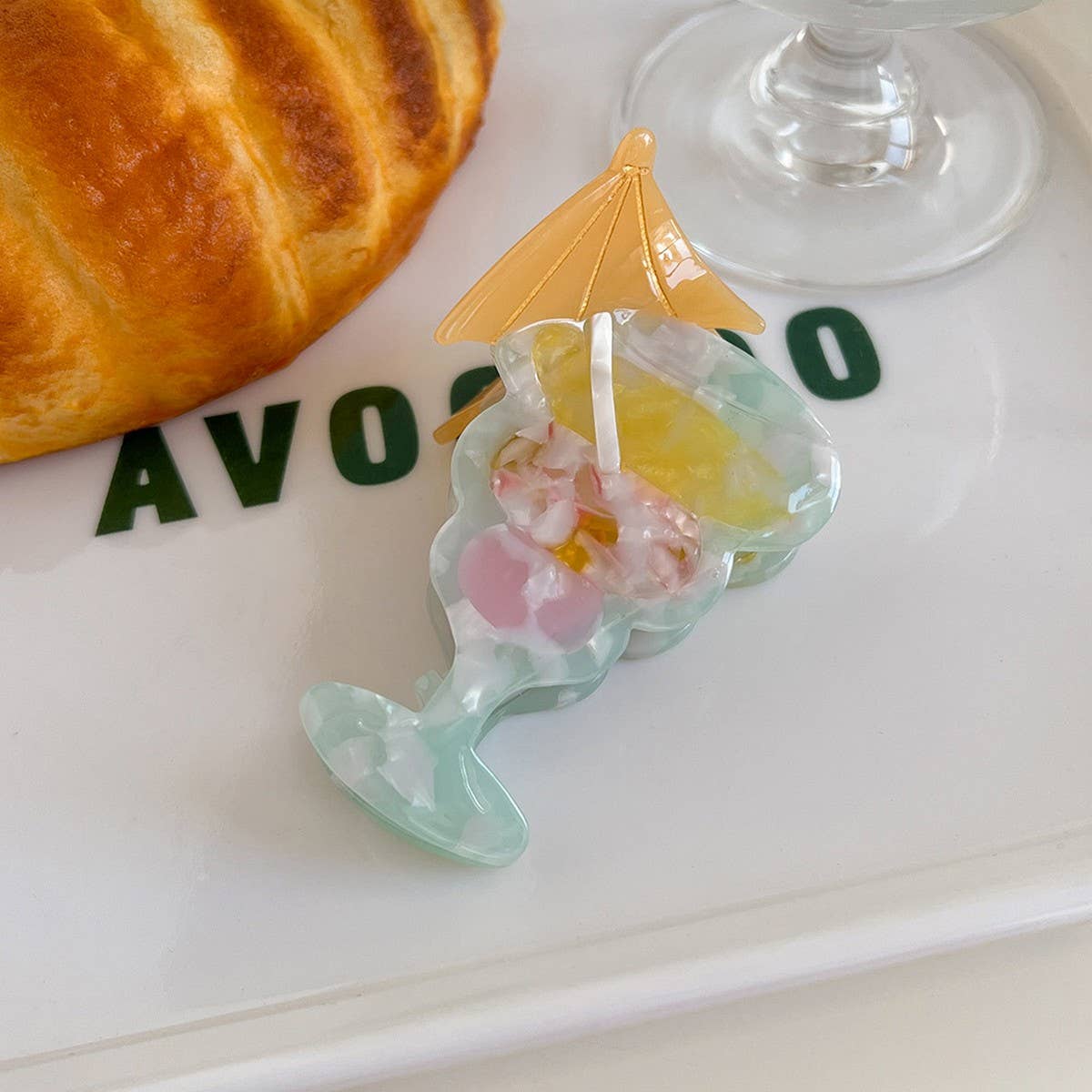 Strawberry Cocktail Acetate Claw Clip Fresh & Fun_Cwaha5837