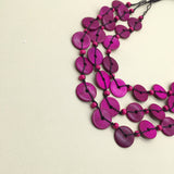 ETHNIC STYLE WOODEN BEADS HAND WOVEN NECKLACE_CWMM4729