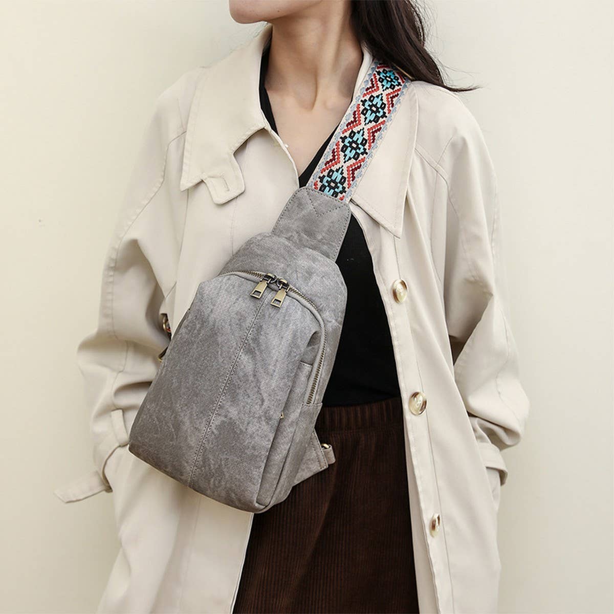 FASHION RETRO WAIST BAG CROSSBODY BAG_CWAB2872