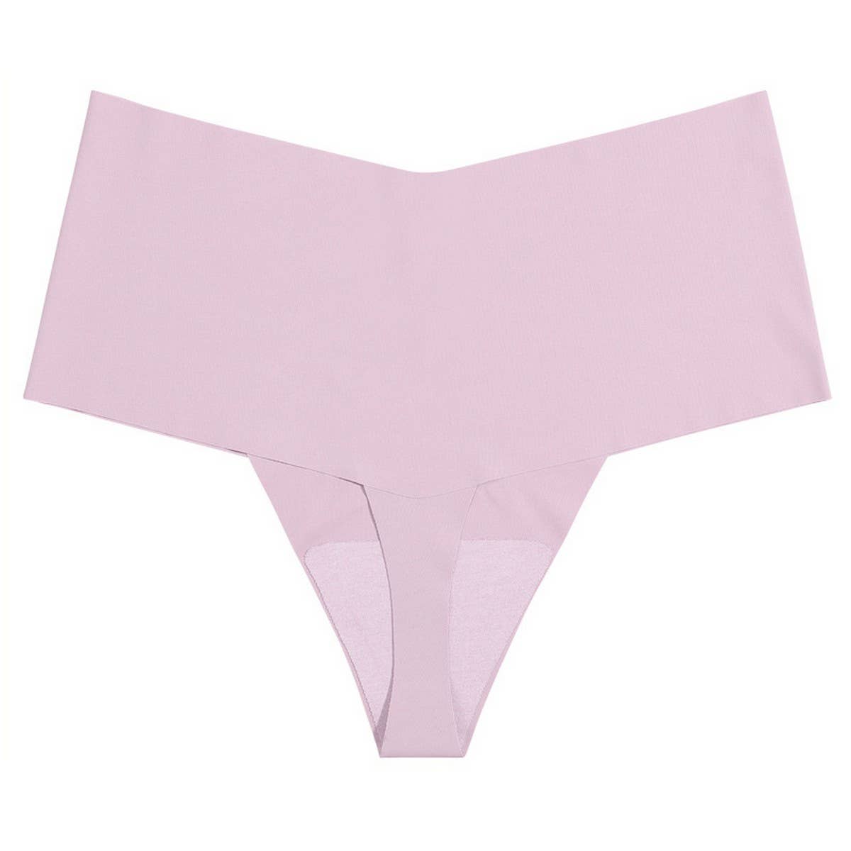 HIGH WAISTED LARGE SIZE SEAMLESS ICE SILK THONG_CWMU0079