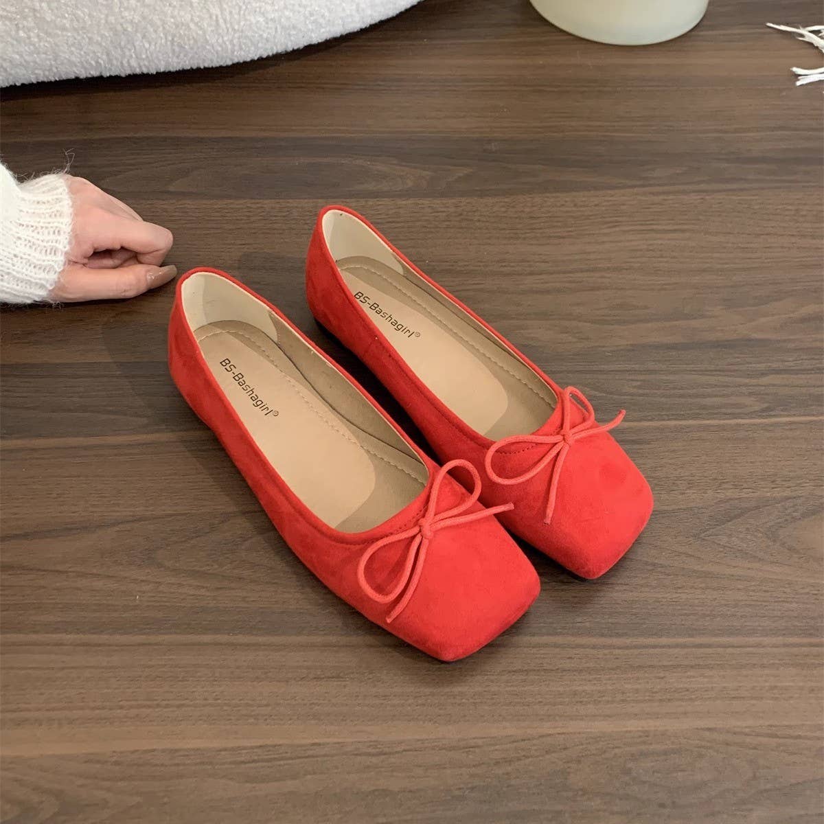 SUEDE ROUND TOE FLAT LOAFERS FOR WOMEN_CWSHF0072