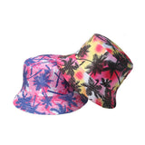 2024 NEW COLORFUL COCONUT TREE PRINT BUCKET HAT_CWAH1565
