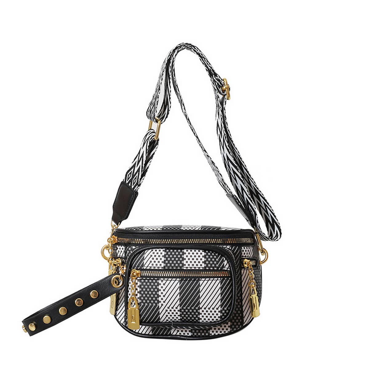 2024 NEW MULTI LAYER ZIPPER RIBBON CHEST BAG_CWAB2086