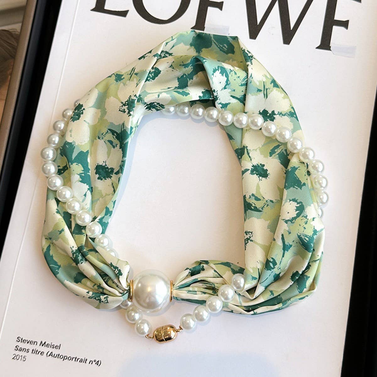 Pearl Magnetic Scarf Necklace For Shirts_Cwasc03932