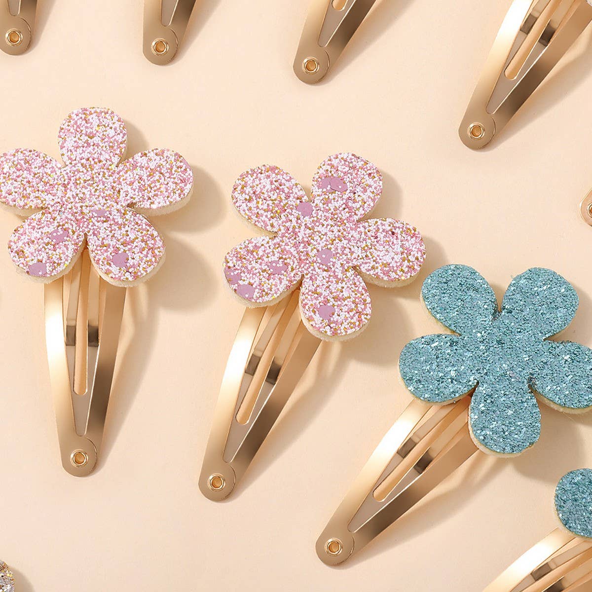 GLITTER FLOWER BB CLIP FOR KIDS BABY HAIRPIN_CWAHA6709