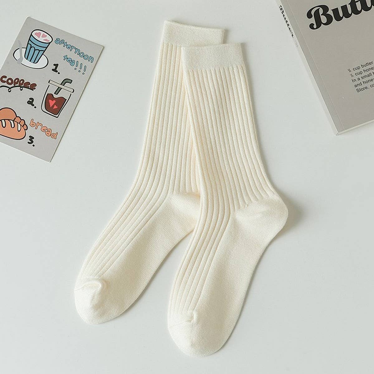 2024 NEW SOLID COLOR SIMPLE MIDDLE TUBE SOCKS_CWMS1061