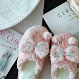 NEW STYLE PLUSH BOW COTTON SLIPPERS FOR WOMEN_CWMM2945