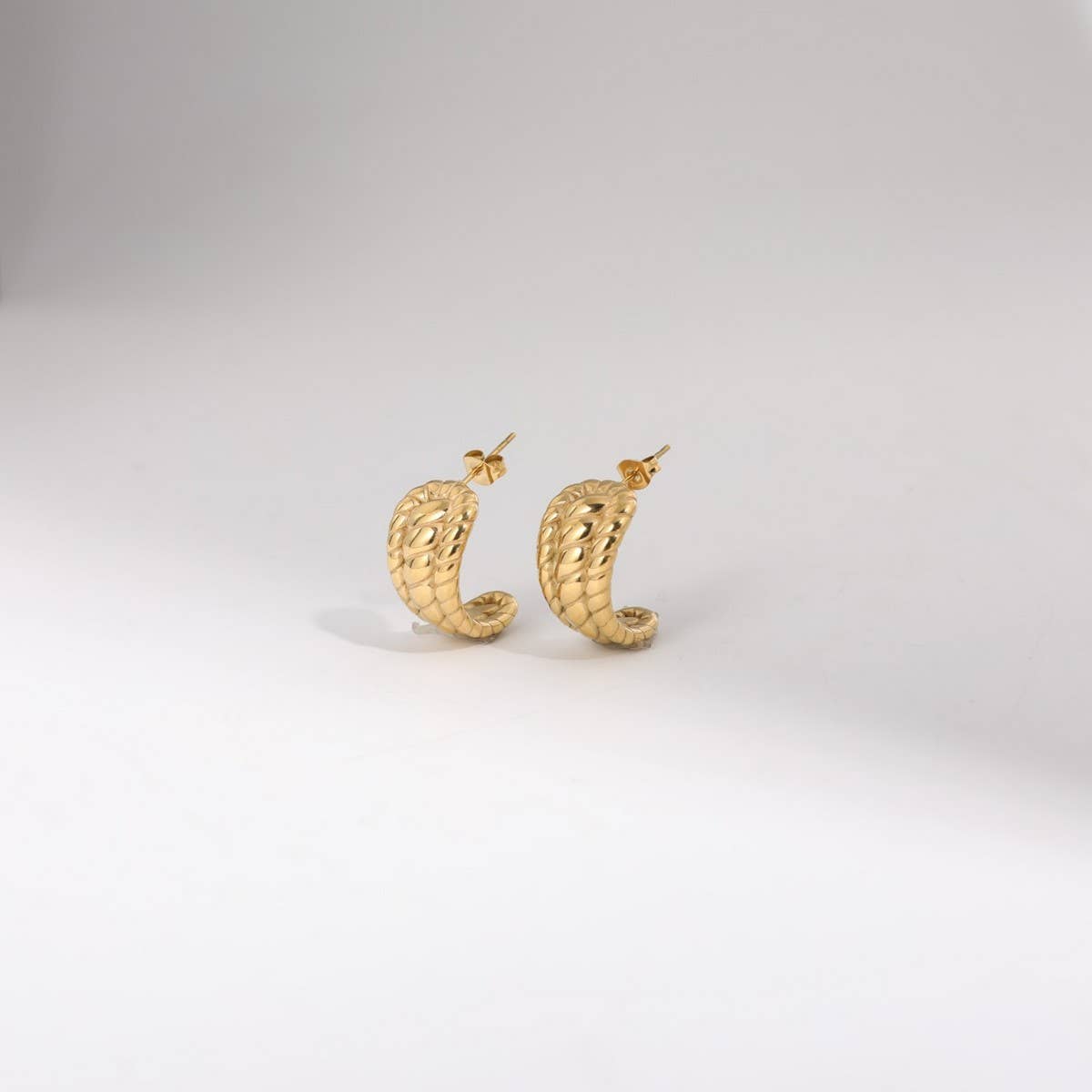 STAINLESS STEEL MIRROR GEOMETRIC HOLLOW EARRINGS_CWAJE5113