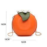 Women Chain Fruit Orange Shoulder Bag_Cwab0980