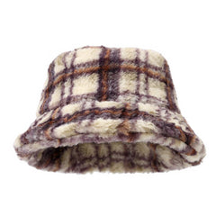 Trendy Plush Bucket Hat For Women Winter_Cwah04619