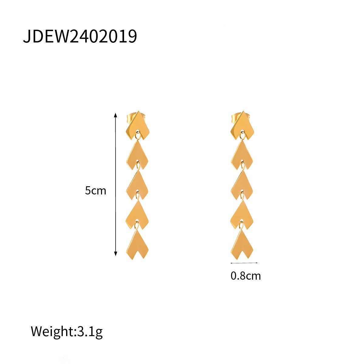 PERSONALIZED TRENDY LONG HEART TASSEL EARRINGS_CWAJE1894