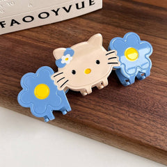 CAT FLOWER ACETATE CLAW CUTE CARTOON CLIP_CWAHA6010