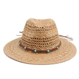 NEW SUNSHADE HAND KNITTED PANAMA HAT_CWAH1194
