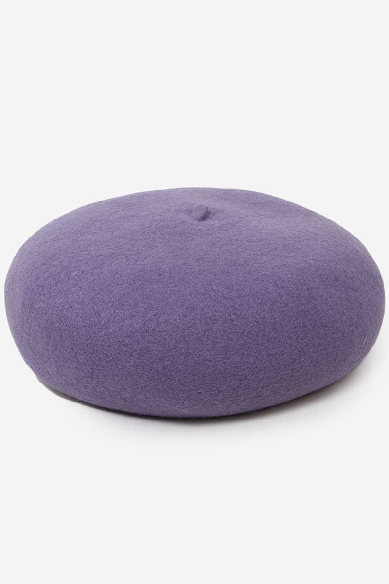 ADJUSTED PLAIN BERET CAP_CWAH0549