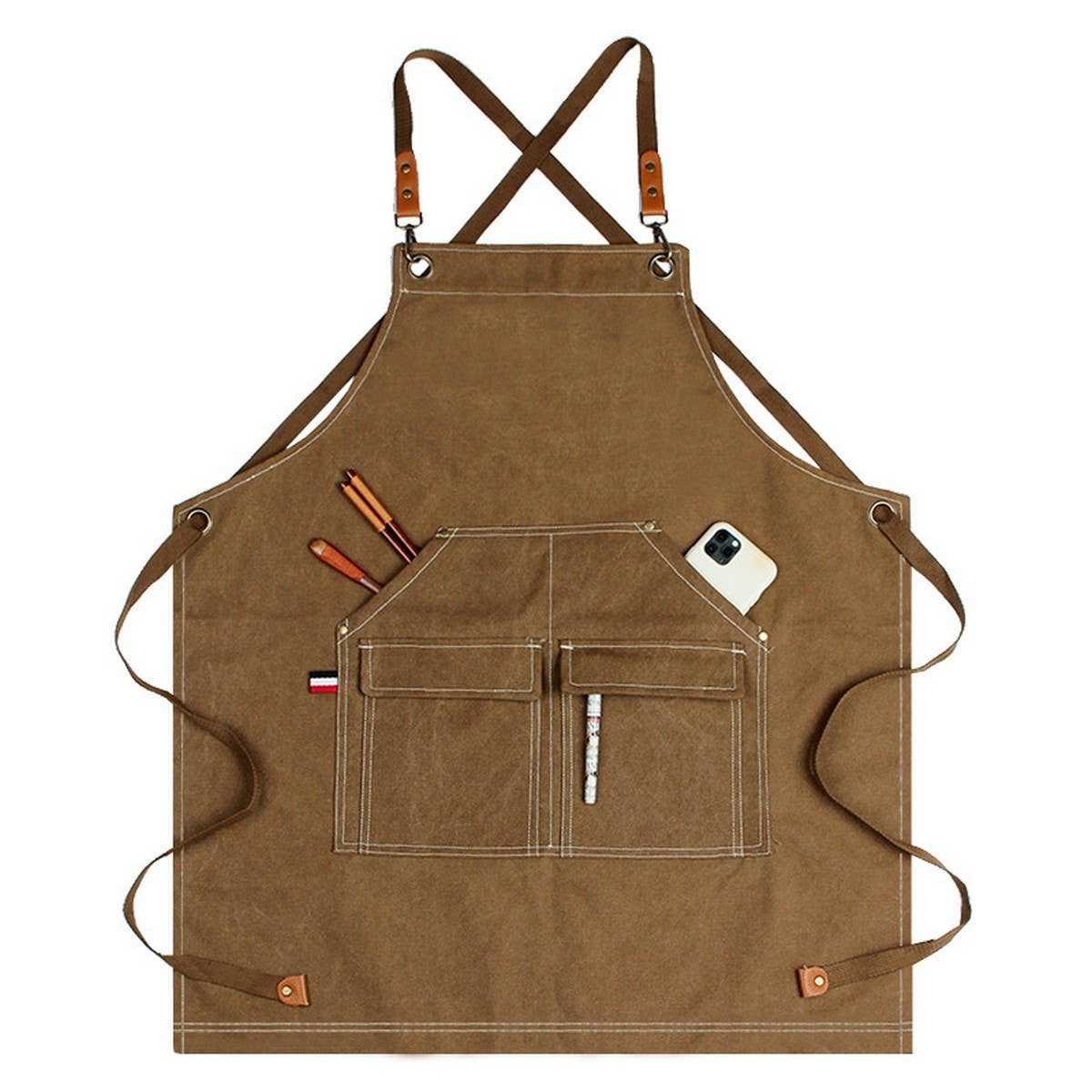 Cwmm1830_Denim Canvas Apron Multi-Functional Home Work Apron