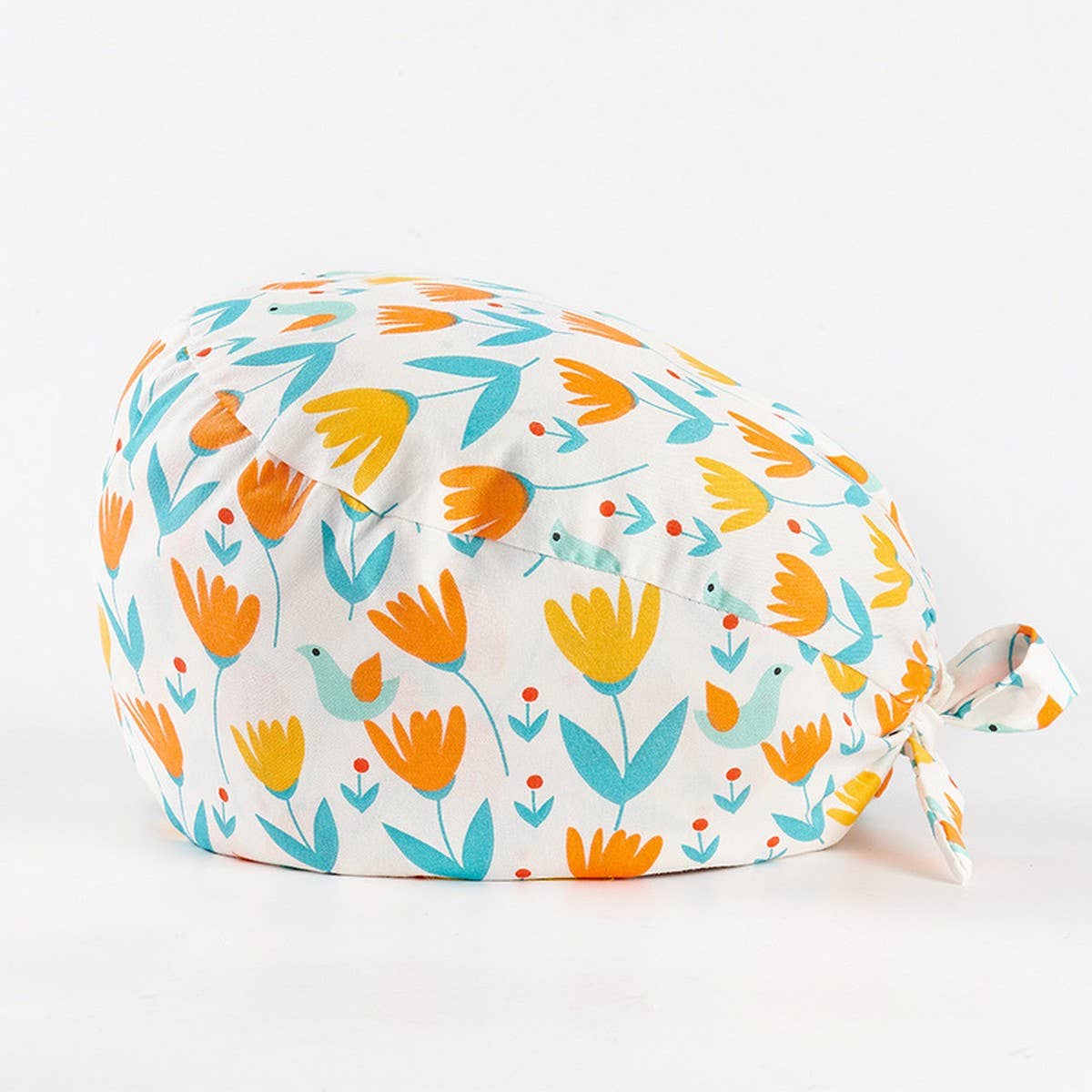 CHERRY BEAR PRINTED NURSE CAP PURE COTTON HAT_CWAH3324