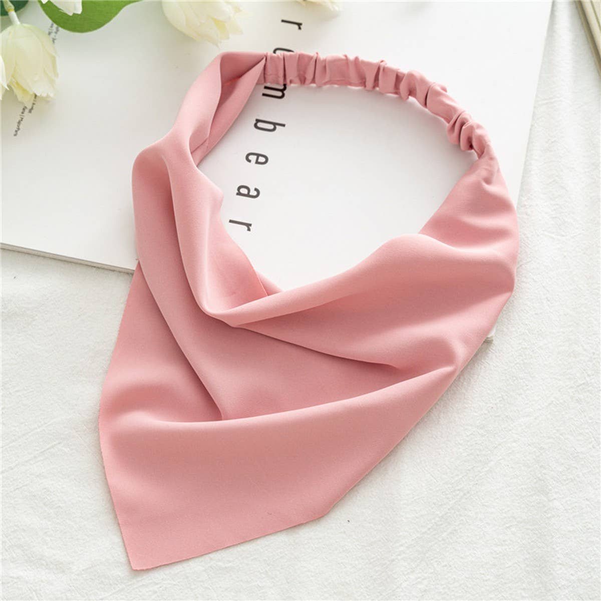 SOLID COLOR TRIANGULAR SCARF HAIR ACCESSORIES_CWAHA4150