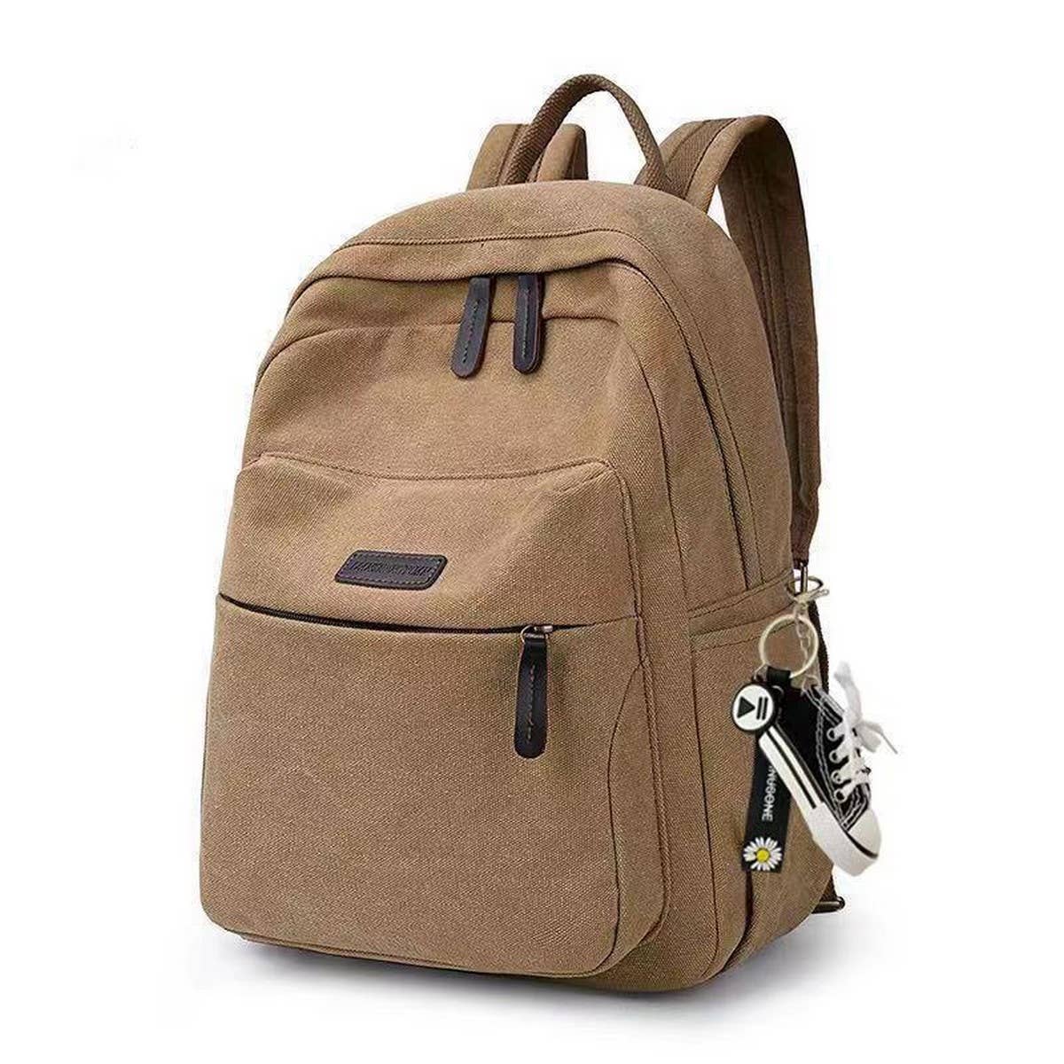 BACK TO SCHOOL CANVAS BACKPACK LAPTOP COMPARTMENT_CWAB2209