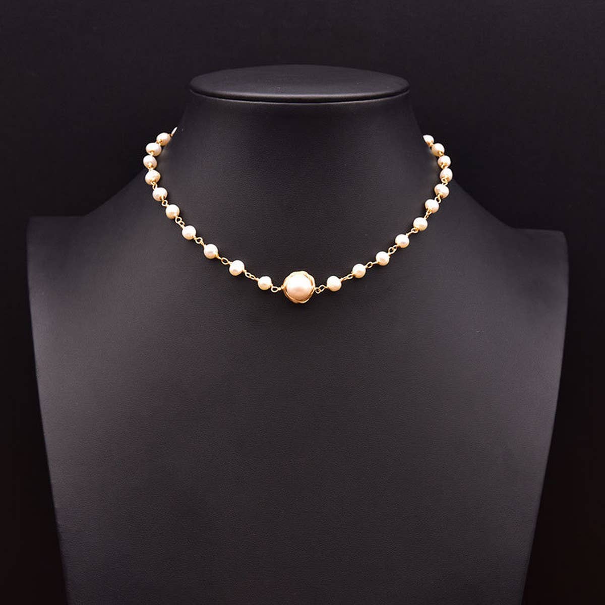 Womens All-Match High-End Pearl Necklace