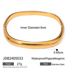 MINIMALIST IRREGULAR SQUARE CLASP CUFF BRACELET_CWAJE4633
