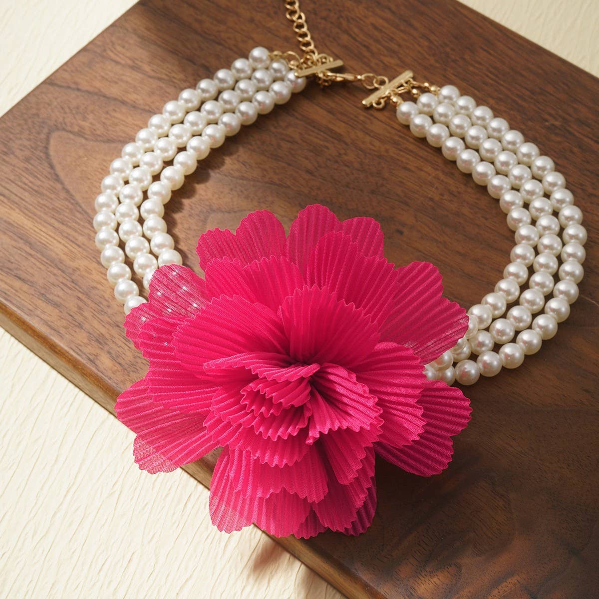 STYLISH AND ELEGANT PEARL BEADED PEARL NECKLACE_CWAJE1557