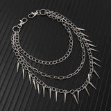 HIP HOP PUNK SPIKED DOUBLE JEANS CHAIN_CWMM4891