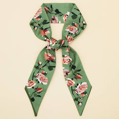 SKINNY SILK FEEL SCARF HAIR BAG GIFT RIBBON_CWASC0082