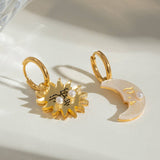 HIGH END 18K GOLD STAINLESS STEEL MOON EARRINGS_CWASC1649