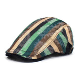 2024 NEW STRIPED PRINTED BERET FORWARD CAP_CWAB2920