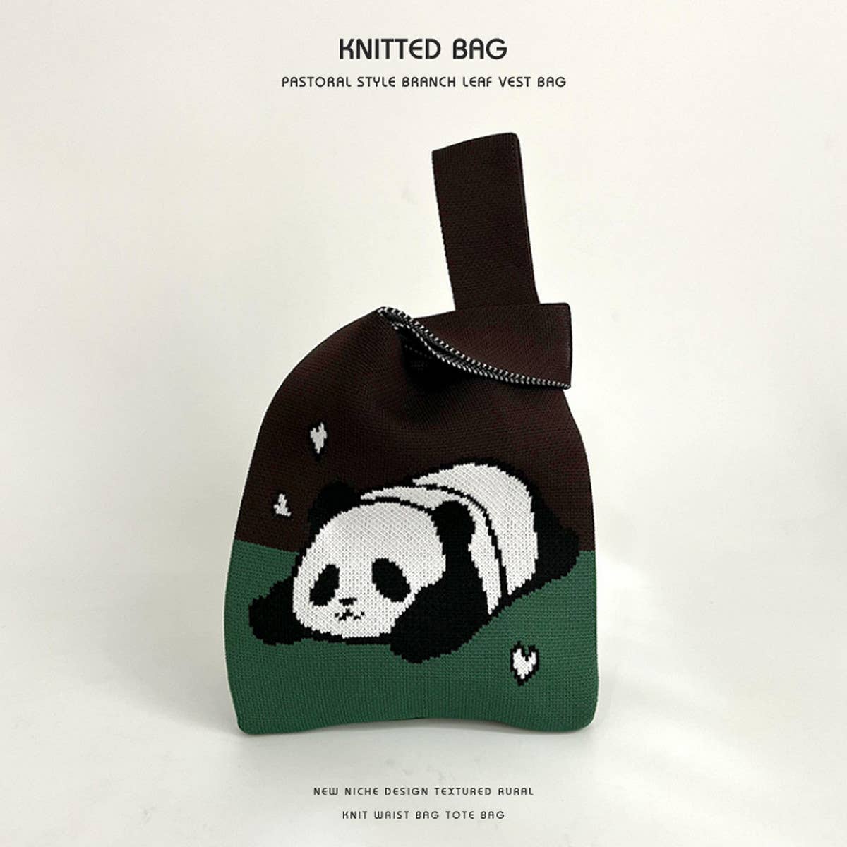 Cartoon Animal Series Knitted Handbag_Cwab2372