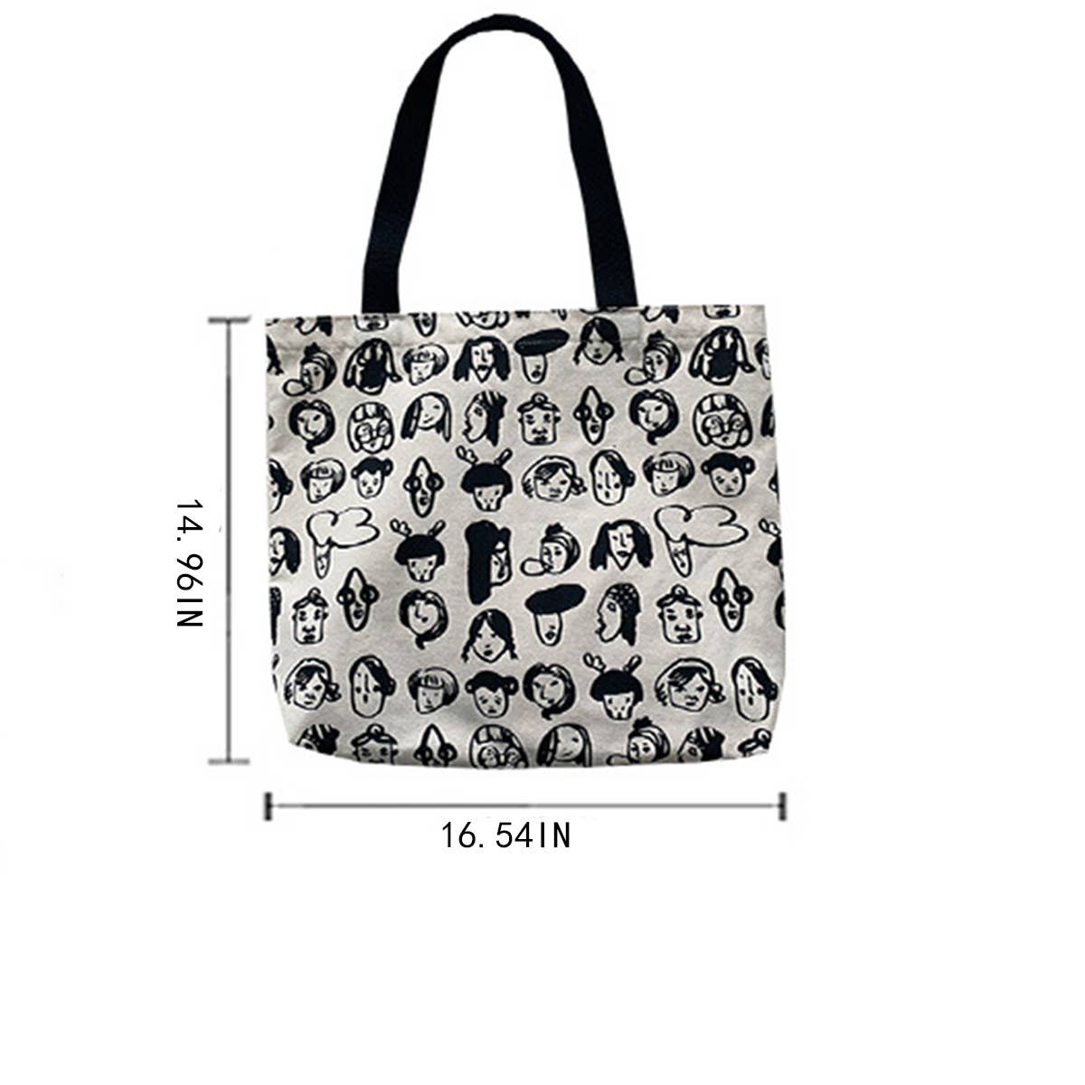 RETRO CUTE WORK AND TRAVEL STUDENT CLOTH BAG_CWAB2182