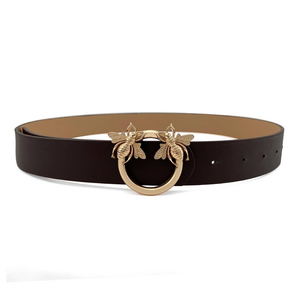 Women Fashion Retro Bees Buckle Belt_Cwabe0151