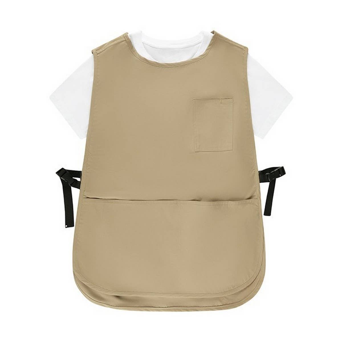 Waterproof Short Linen Aprons With Pockets_Cwmm3302