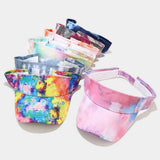 Tie-Dye Visor Hat Sunshade Cap For Spring/Summer_Cwah3296