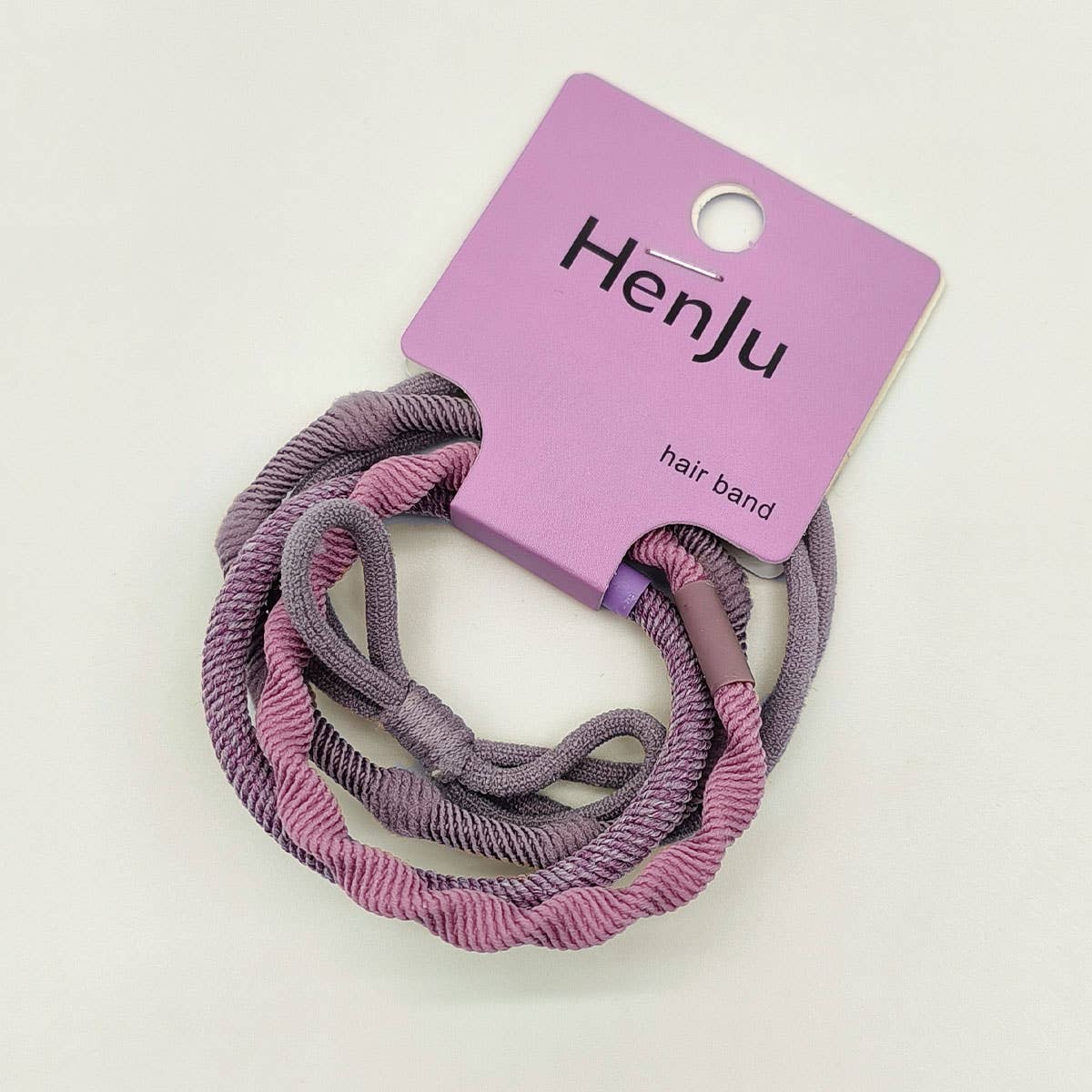 4 PIECES OF CANDY COLORED SIMPLE HAIR TIES_CWAHA1130