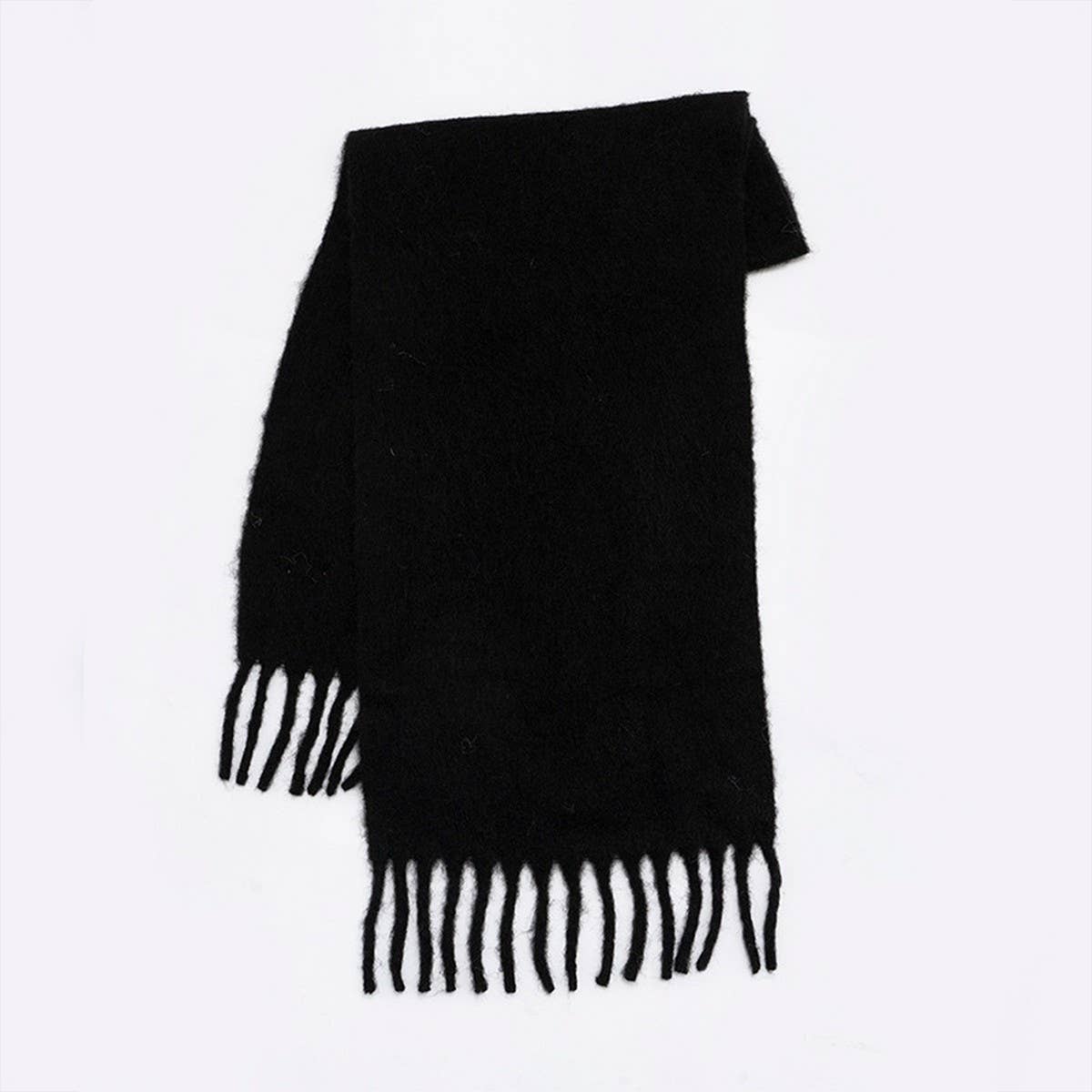 GRADIENT LOOP YARN TASSEL SCARF FOR WINTER_CWASC2354